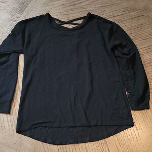 Danskin black long sleeve sweater top size S🖤